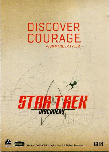 Promotional poster for Star Trek Discovery featuring Commander Tyler’s courage quote