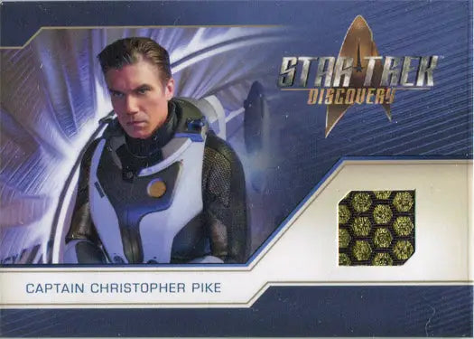 Relic costume card of Anson Mount as Capt. Pike from Star Trek: Discovery Season 2