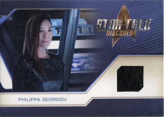 Star Trek Discovery relic costume card RC36 featuring Michelle Yeoh as P Georgiou with swatch
