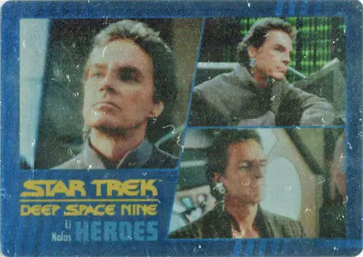 Trading card featuring character images from Star Trek: Deep Space Nine Heroes & Villains