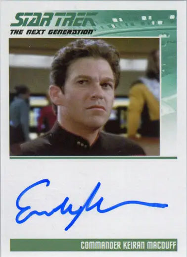 Star Trek TNG Autograph Card of Erich Anderson as Keiran MacDuff in Portfolio Prints