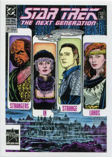 Comic book cover for Star Trek: The Next Generation, part of Comic Book Chase Card series