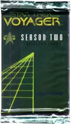 Factory sealed trading card pack for Star Trek: Voyager Season Two collectibles