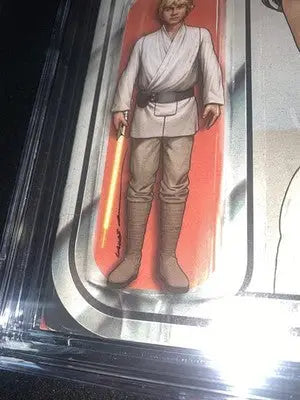 Star Wars Luke Skywalker figure variant art print signed by John Tyler Christopher