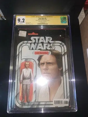 Graded Star Wars comic book with John Tyler Christopher figure variant cover CGC 9.2