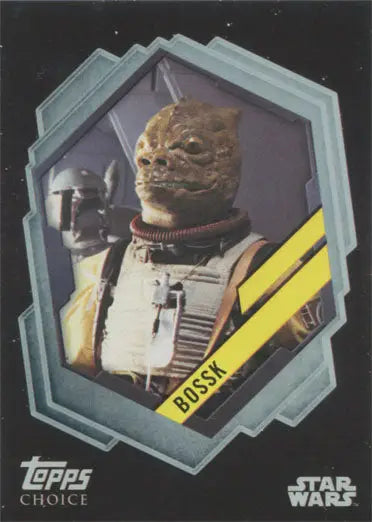 Reptilian alien in spacesuit featured on Topps Choice Chase Card TC-6 Bossk