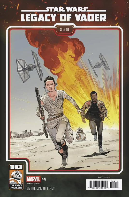 Star Wars legacy comic book cover featuring Star Wars Legacy of Vader 10th Anniversary Variant
