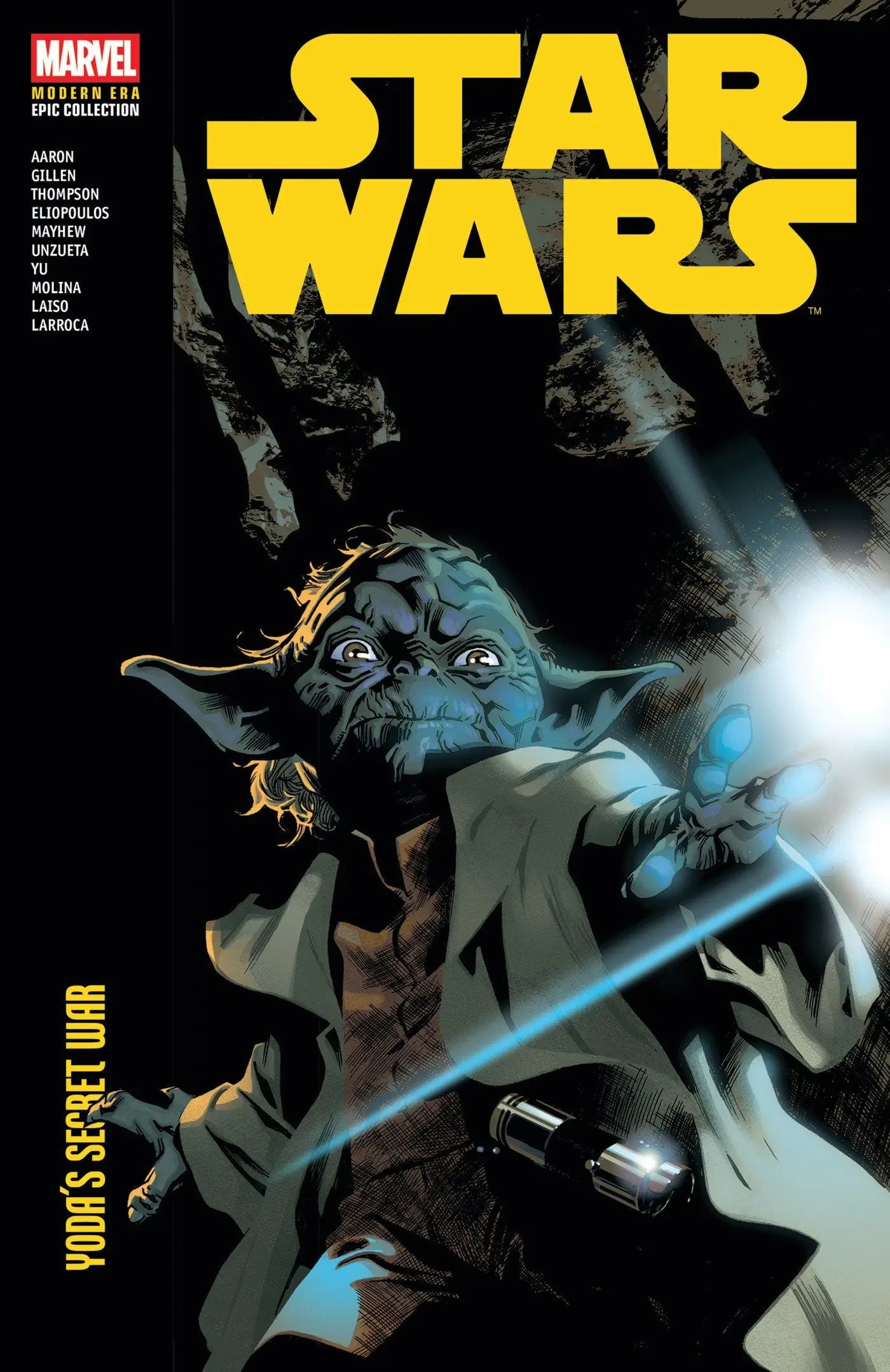 Star Wars comic book cover from the Modern Era Epic Collection Yodas Secret War