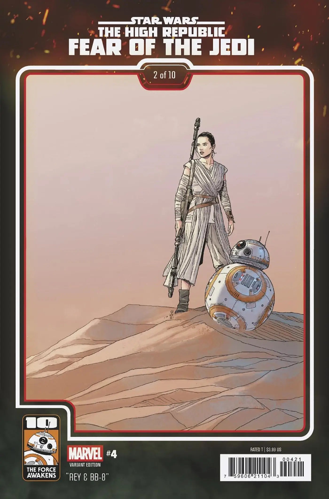 Comic book cover for Star Wars High Republic Fear of the Jedi #4 variant