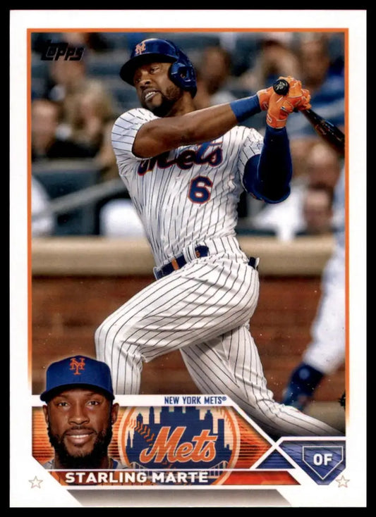 Starling Marte 2023 Topps baseball card featuring New York Mets player