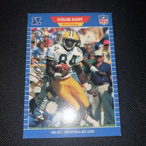 Sterling Sharpe Signed 1989 Green Bay Packers Rookie Card #550 JSA Auto RC