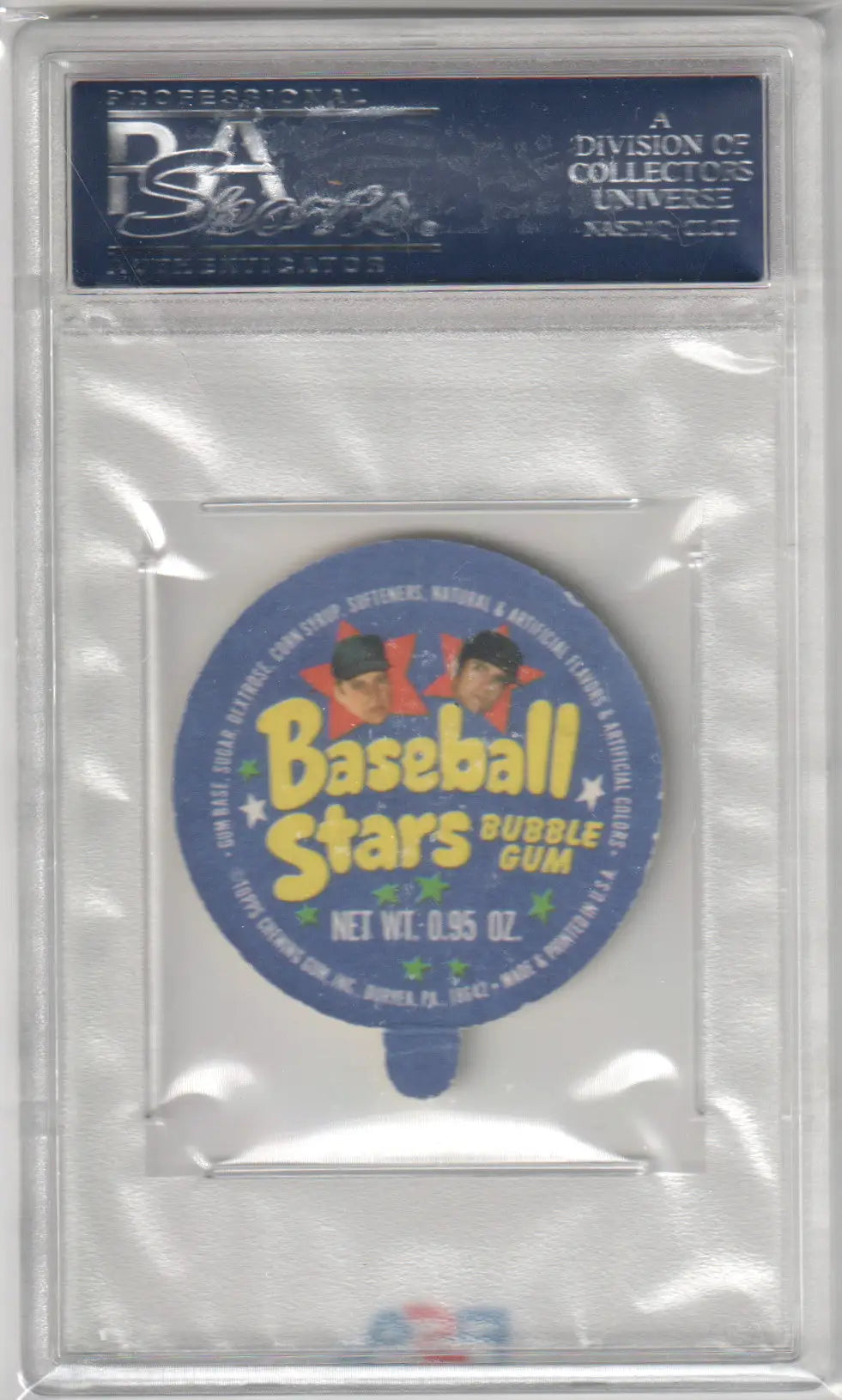 Graded Steve Carlton 1973 Topps Candy Lids bubblegum wrapper PSA 5 Phillies collectible