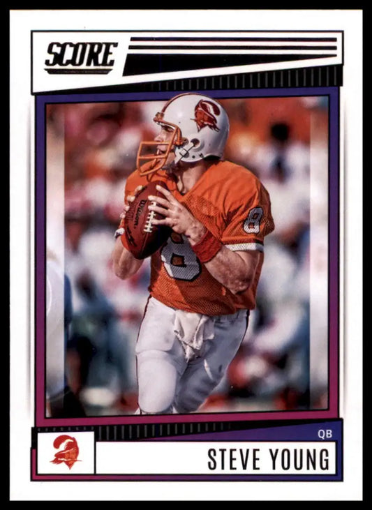 Steve Young football card from 2022 Score Tampa Bay Buccaneers collection