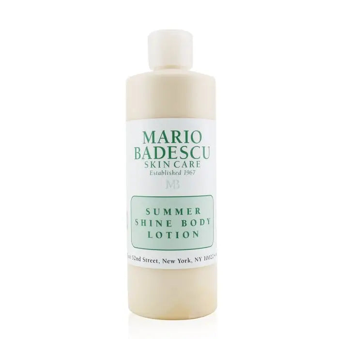 Bottle of Mario Badescu Summer Shine Body Lotion for all skin types 472ml/16oz