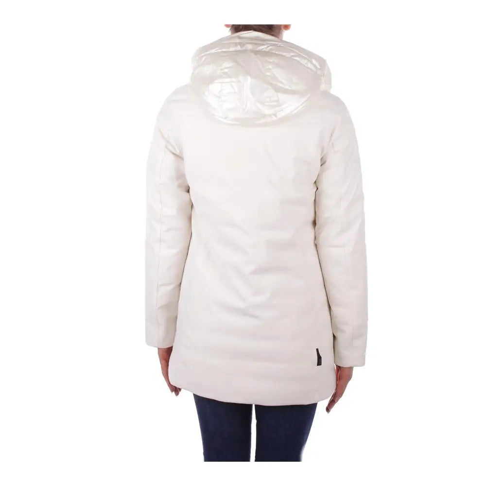 Suns White Polyester Jackets & Coat