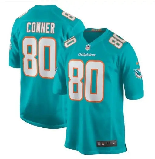 Tanner Conner Miami Dolphins #80 Nike Home Game Player Jersey in Aqua