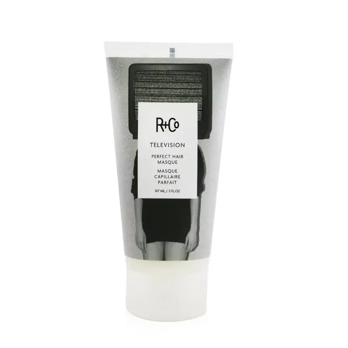 Silver tube of Television Perfect Hair Masque 147ml 5oz for nourishing hair care