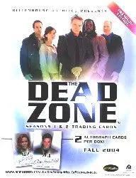 DVD cover for The Dead Zone series with trading card sell sheet design
