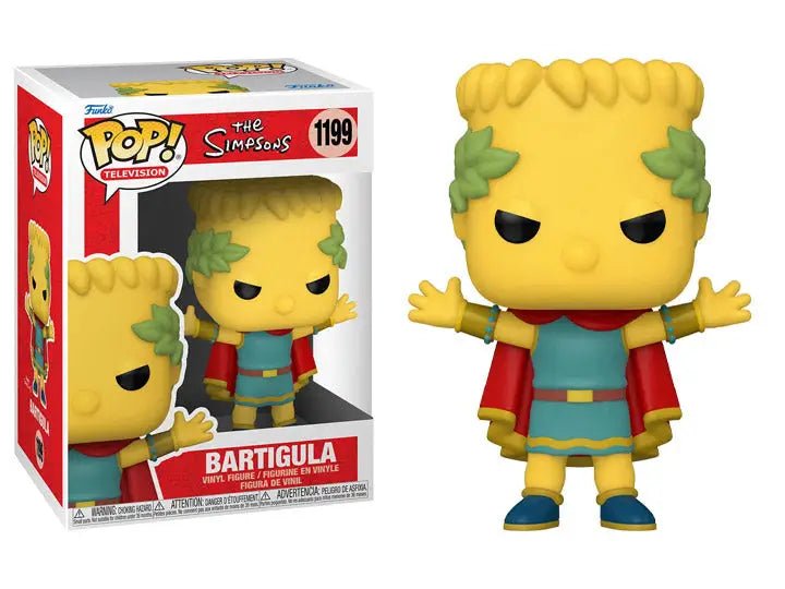 Funko Pop Bartigula from The Simpsons in red jacket and blue outfit collectible figure