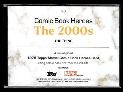 ? The Thing 2025 Topps Marvel 1975 Golden Anniversary Refractor #96 ?