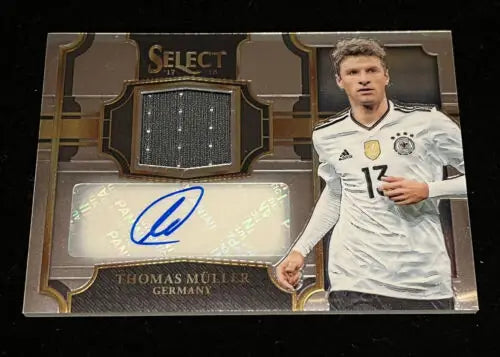 Thomas Müller Panini Select 2017 autographed jersey patch card 57/125 signed collectible
