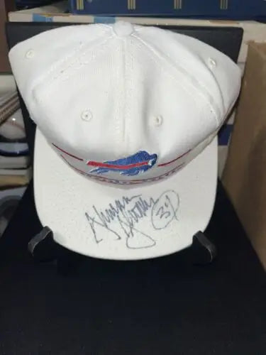 Autographed Thurman Thomas Snapback Cap for Buffalo Bills fans and collectors
