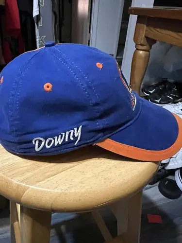 Blue and orange Tide Racing Hat baseball cap for sports and casual wear
