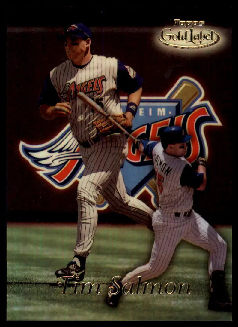 Tim Salmon baseball card from 1999 Topps Gold Label Class 1 Black #29 Anaheim Angels