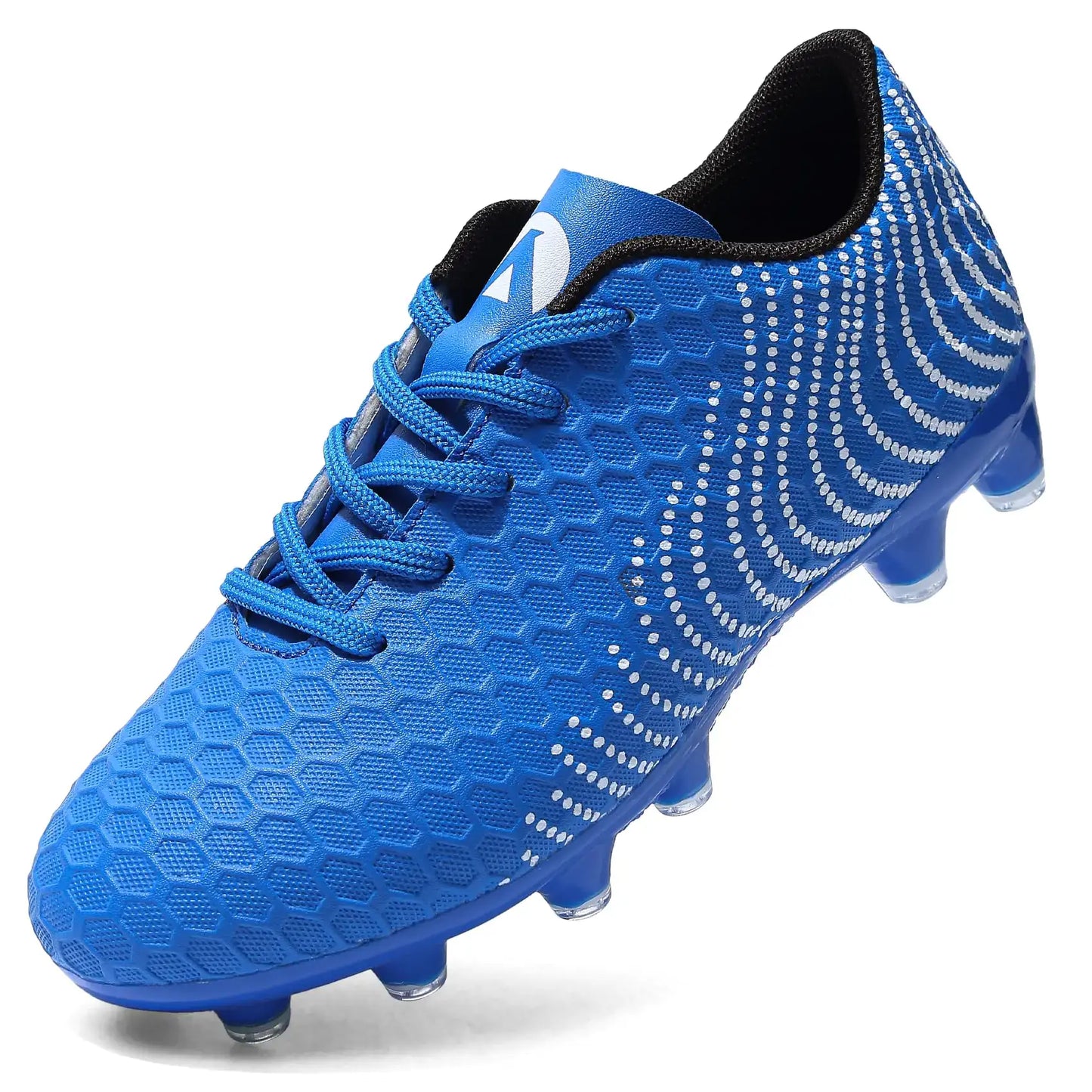 Blue kids soccer cleats for youth outdoor indoor football and athletic play