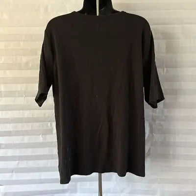Black short sleeve T-shirt from Time & Tru Women’s casual stretch blouse in XL