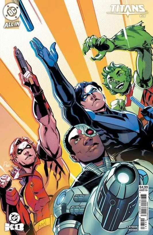 Titans #28 Cover C Paris Alleyne Card Stock Variant (DC K.O.) - Comic Book