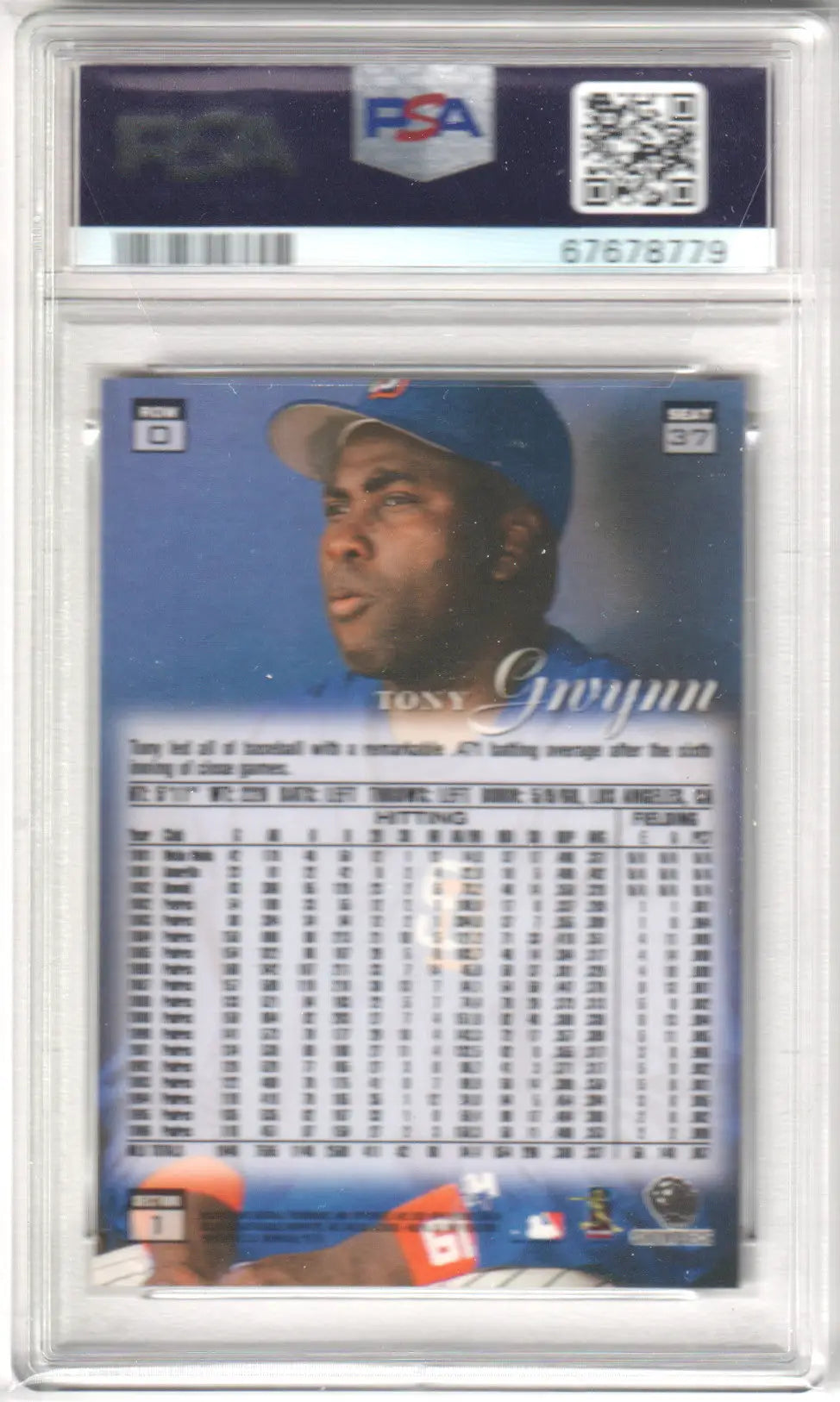 Graded Tony Gwynn baseball card from Flair Showcase collection by Columbia Hobby