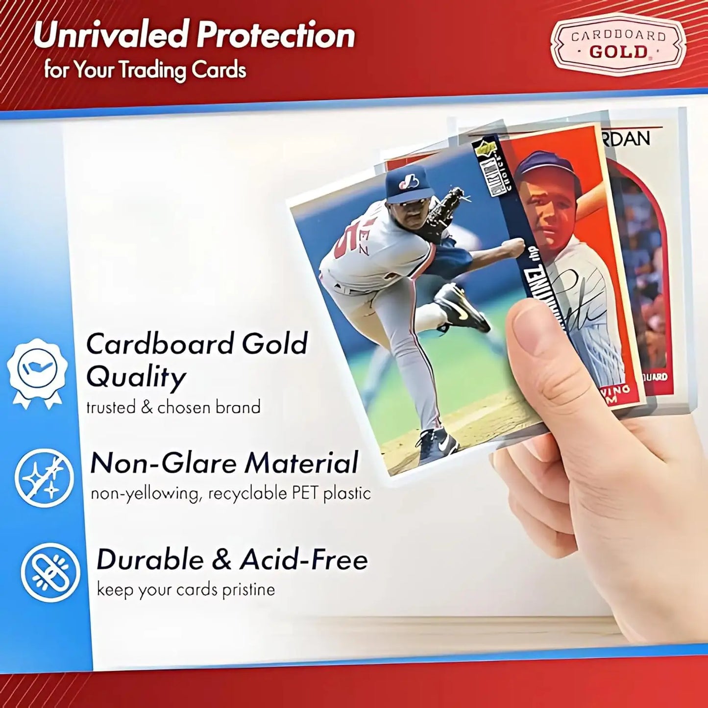Toploader Collector Bundle for card protection with hard plastic card sleeves and soft sleeves