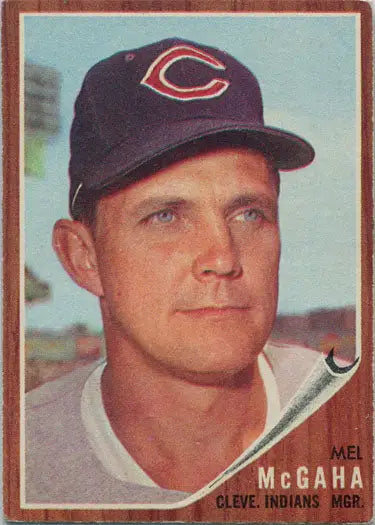 Topps Baseball 1962 Base Card 242 of Mel McGaha in a Chicago Cubs cap