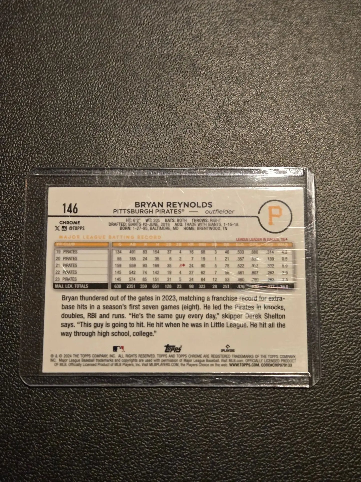 Topps Chrome 2024 Baseball MLB logo refractor Lot of 5 Cards All #’d - Baseball Cards