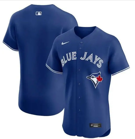 Blue Jays Nike Home Elite Jersey in Royal color displayed for Toronto Blue Jays fans