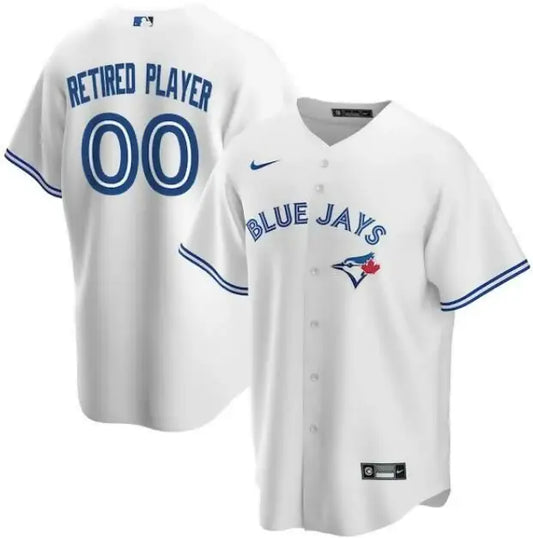 White Toronto Blue Jays Nike Home Pick-A-Player Retired Roster Replica Jersey with blue trim