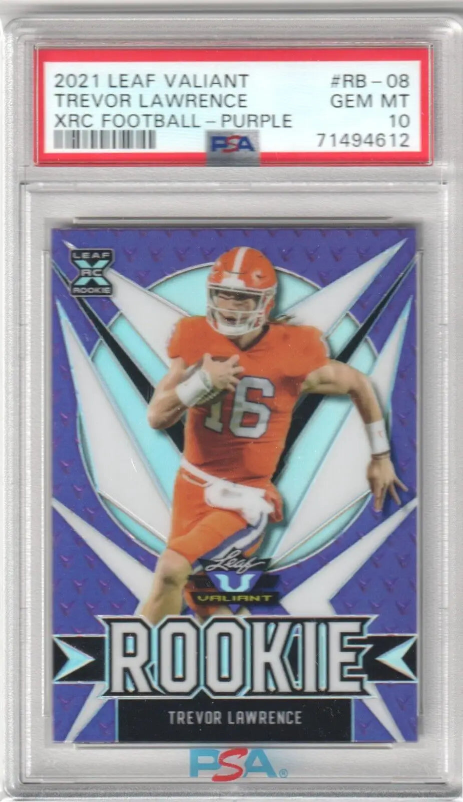 Graded Trevor Lawrence rookie card single card from Columbia Hobby on eBay store
