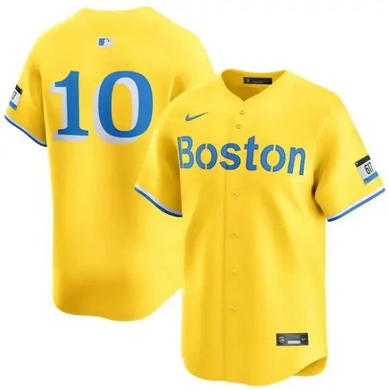 Yellow Boston Red Sox Trevor Story City Connect Nike Limited Player Jersey