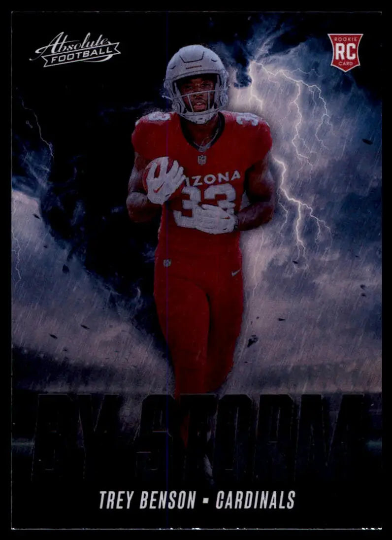 Trey Benson football card from Panini Absolute 2024 Arizona Cardinals merchandise