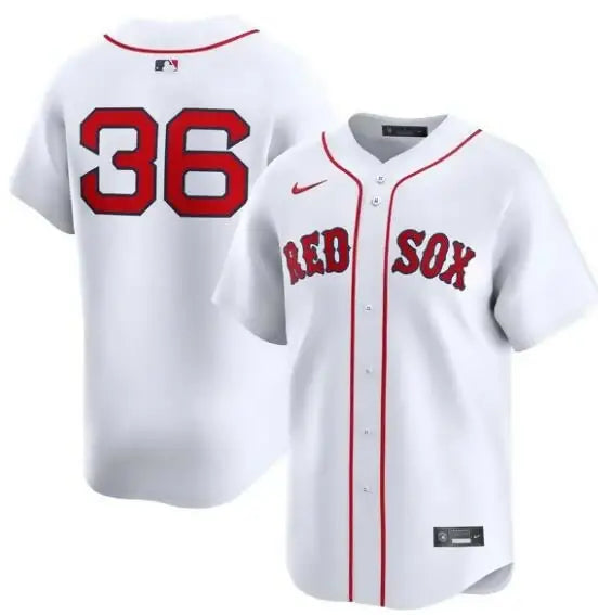 White Boston Red Sox Triston Casas Nike Home Limited Player Jersey displayed
