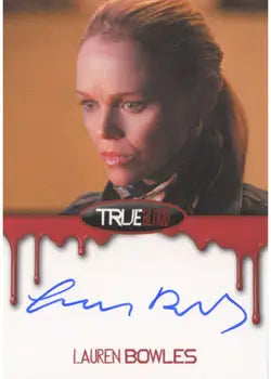 Autographed trading card of Lauren Bowles as Holly Cleary from True Blood