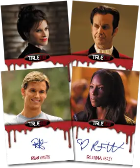 Collection of True Blood Season Six Autograph Cards in a Collector’s Set