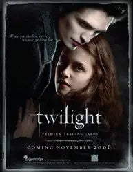 Movie poster of Twilight on a dealer sell sheet showcasing an intimate young couple