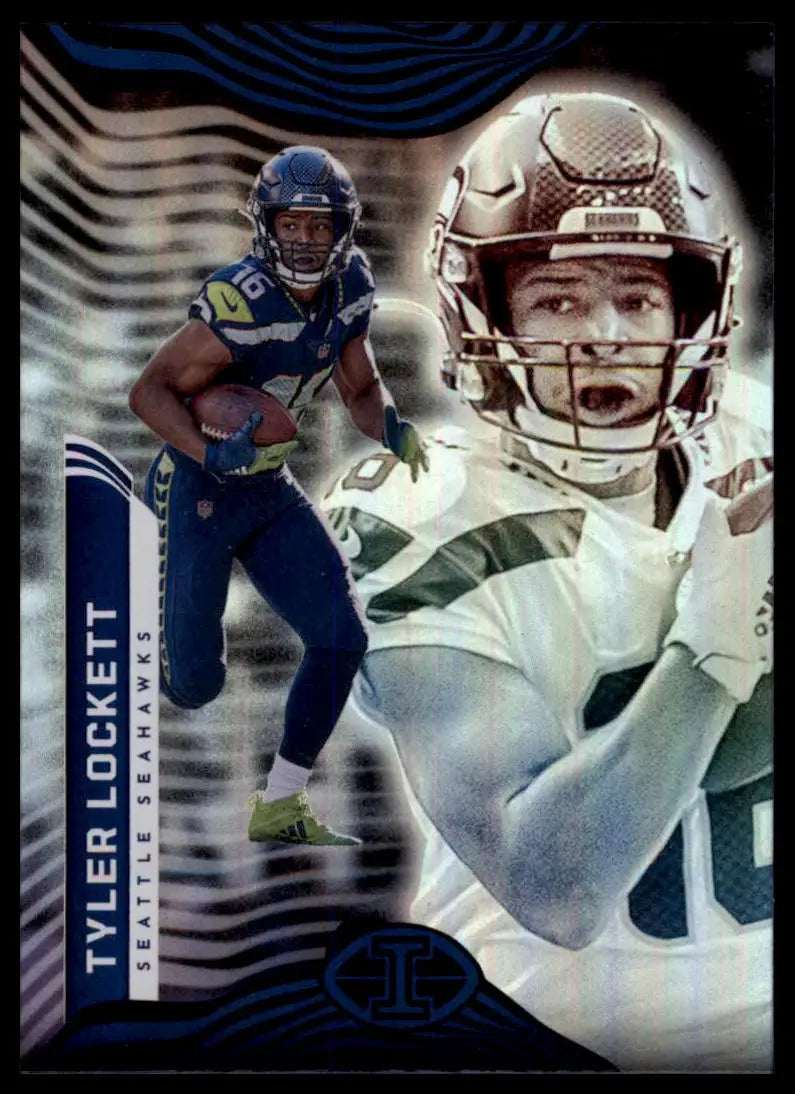 Football trading card of Tyler Lockett from Panini Illusions 2022 Seattle Seahawks