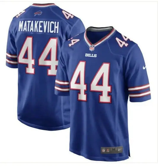 Blue Tyler Matakevich Buffalo Bills Nike Game Player Jersey with number 44