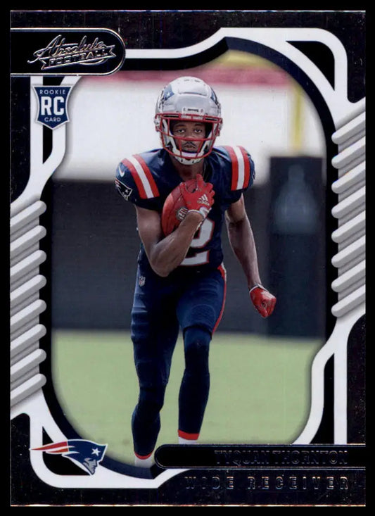Football rookie card featuring Tyquan Thornton from Panini Absolute 2022 Panini Absolute Retail