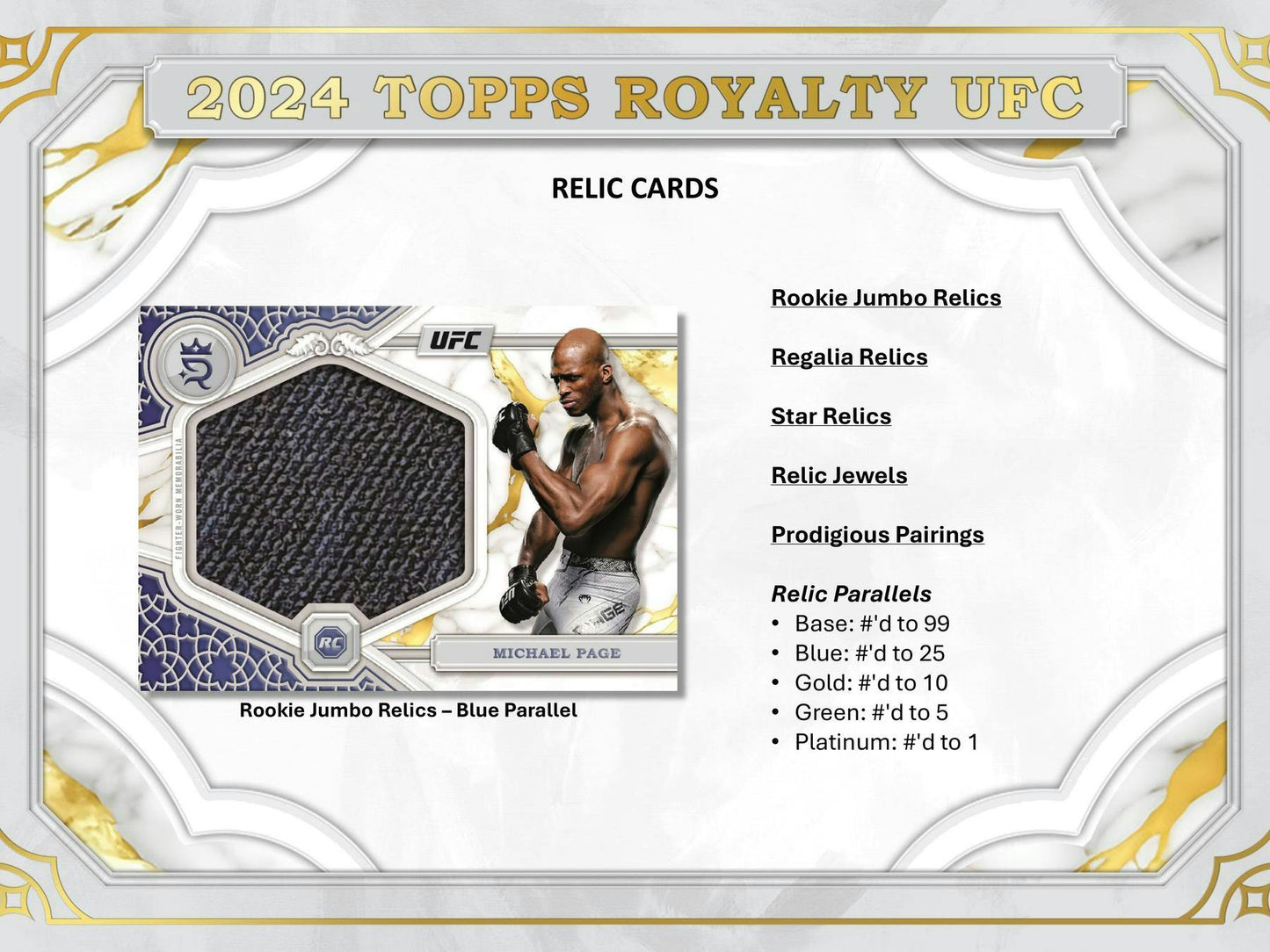 2024 Topps Royalty UFC Hobby Box