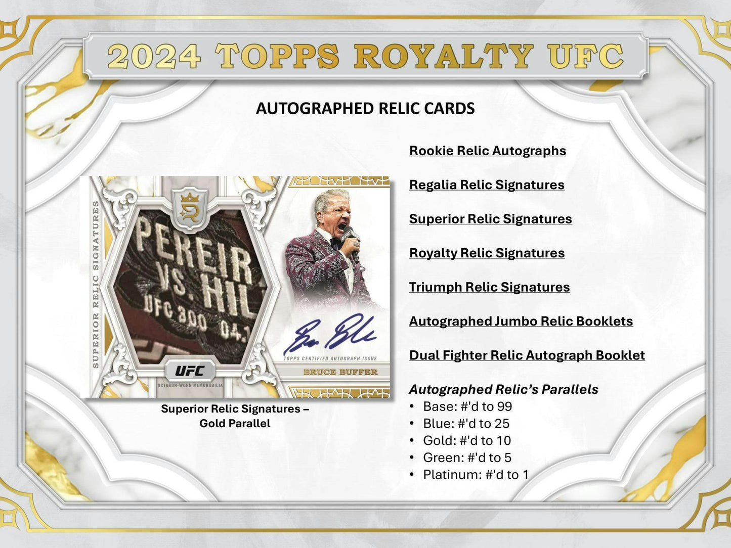 2024 Topps Royalty UFC Hobby Box