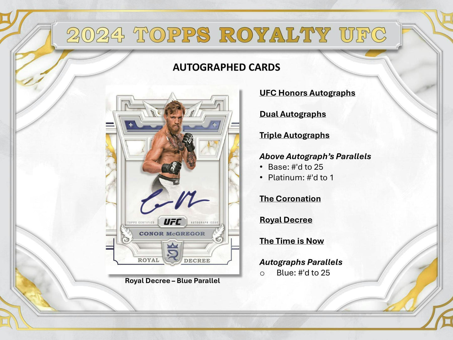 2024 Topps Royalty UFC Hobby Box
